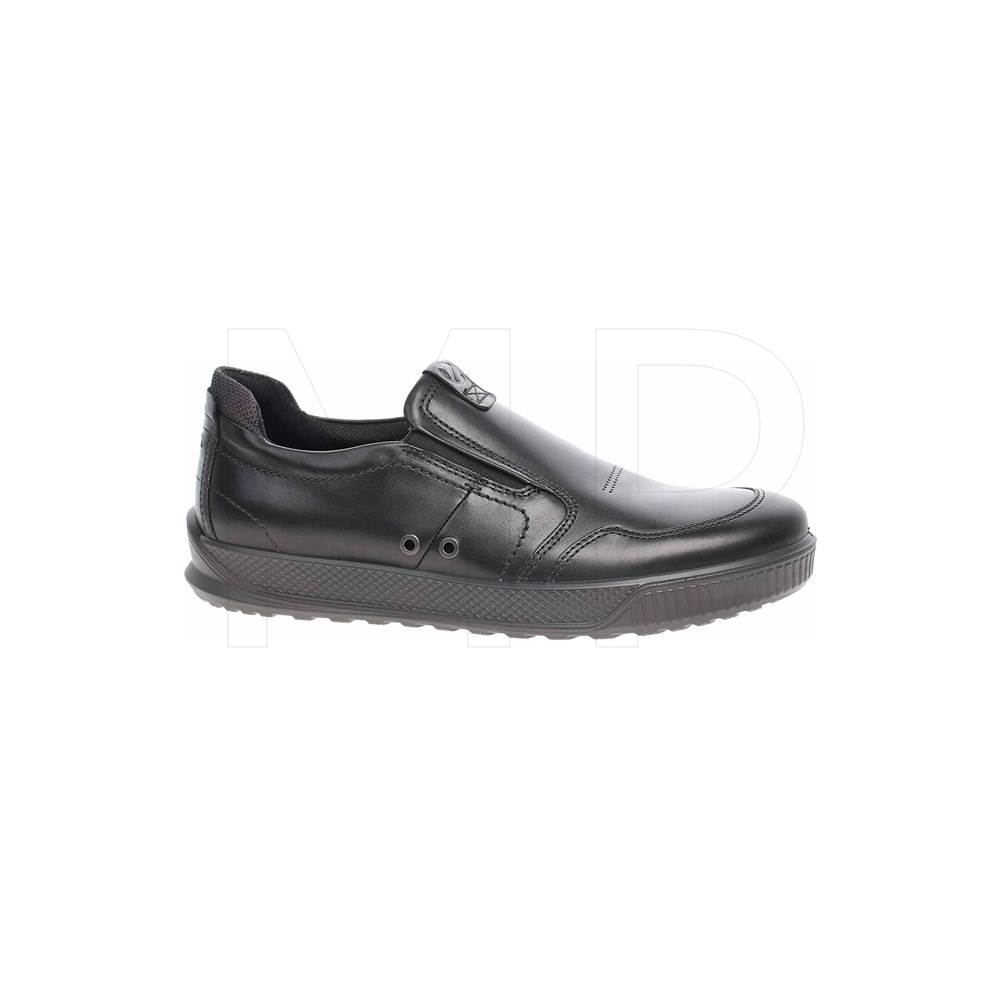 Ecco Byway 50155401001 Black Leather. Sort klassisk herre loafer. Nem in sko i praktisk skind. - Nyegaardsko.dk
