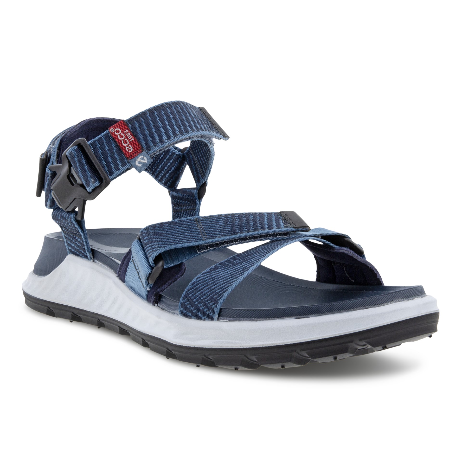 Ecco Exowrap 81184456923 M Retro Blue. Blå lækker outdoor sandal, behagelig og cool, til de fleste dress. -